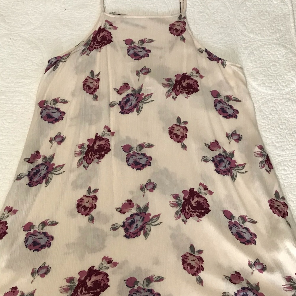 Boho flowy short flower patterned dress
